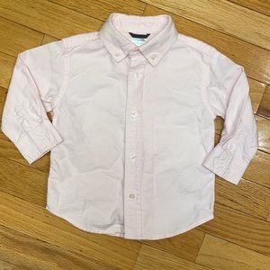 Gymboree Pink Oxford Button Down Shirt Boys 12-18 months 12 18 Dress Shirt